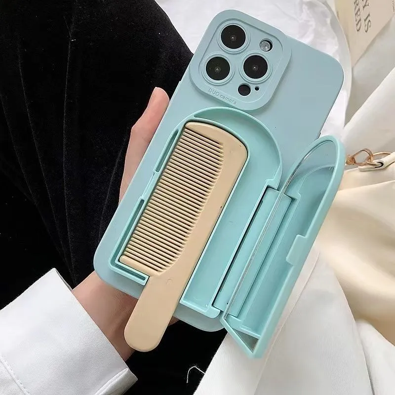 Cute Bear Popsicle Grip iPhone Case