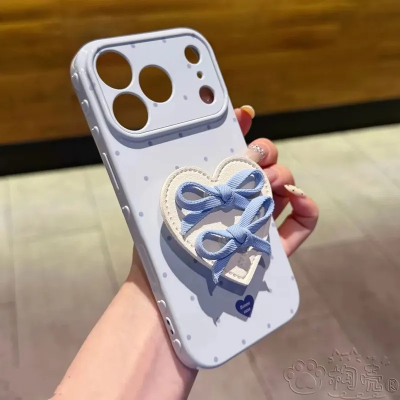 Pastel Heart Bow iPhone Case