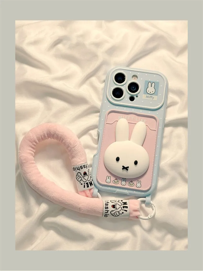 Miffy Inspired Bunny Strap Phone Case