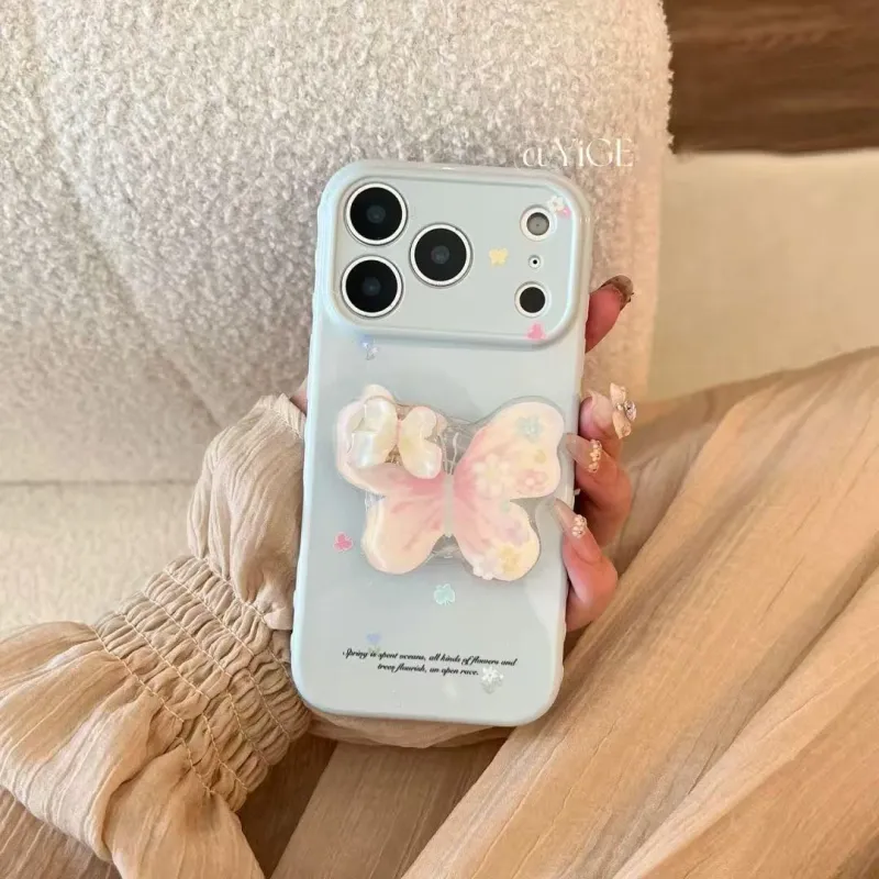 Pastel Butterfly Grip Phone Case