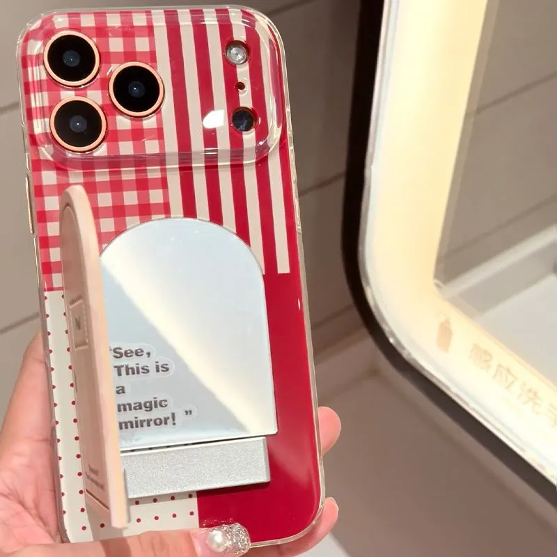 Magic Mirror Door Transparent Phone Case