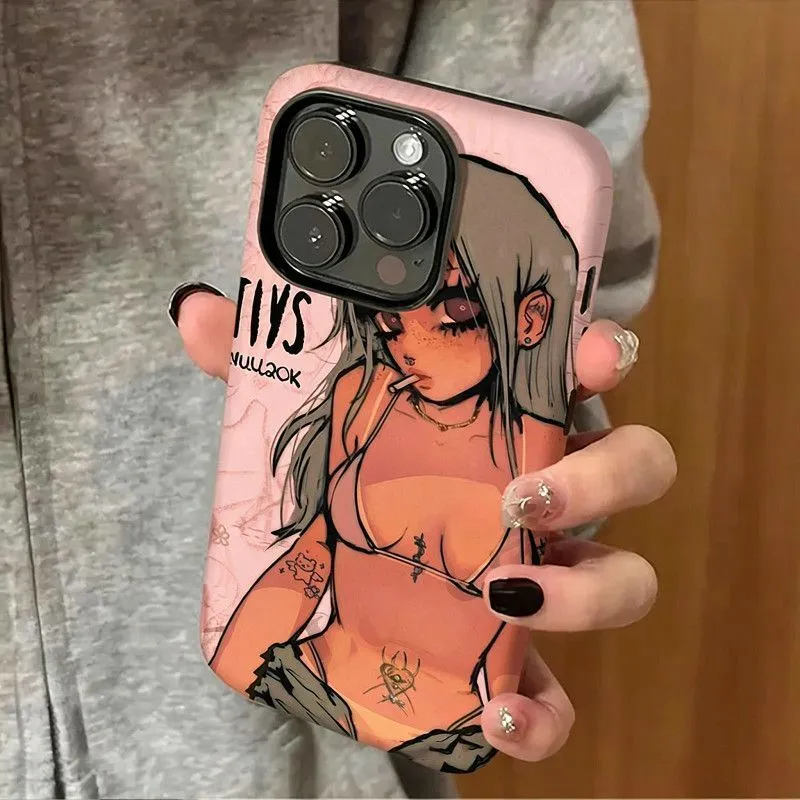 Anime Girl Graphic Phone Case