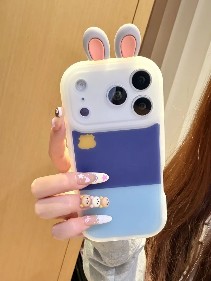 3D Bunny & Fox Uniform Phone Case