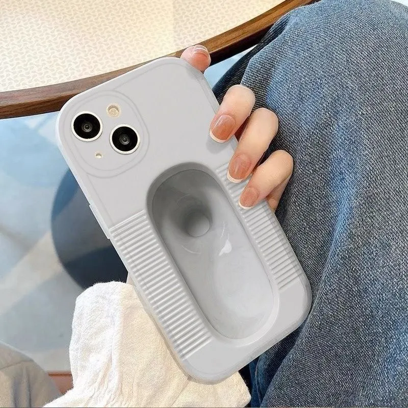 3D Toilet Bowl Novelty Phone Case