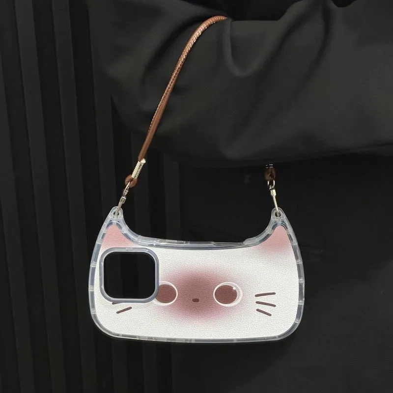 Hello Kitty Cute Crossbody iPhone Case with Strap | Fashion Cartoon Phone Cover